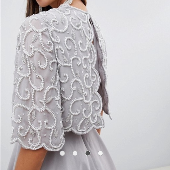 ASOS Pearl Mini Dress - size 4 - Picture 3 of 9